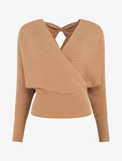 Pull cache-coeur et nœud au dos - Camel - 1