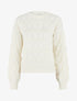 Pull droit uni en maille zigzag - Écru - 4