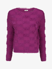 Pull uni style mohair - Fushia - 4