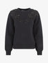 Pull uni orné de perles et strass - Noir - 4