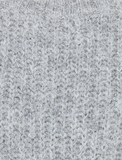 Pull duveteux uni irisé - Gris - 3