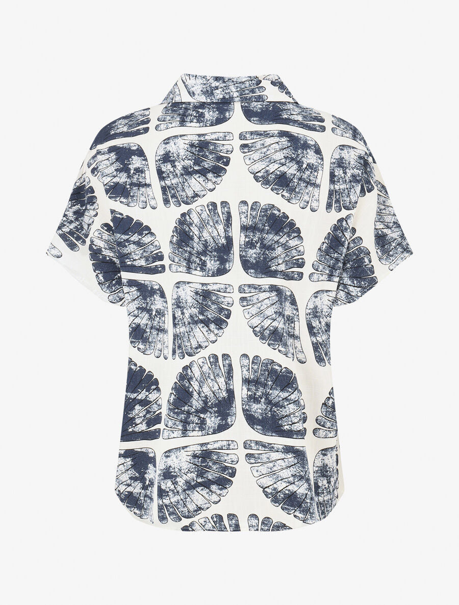 Ensemble chemise et pantalon imprimé fantaisie - Marine - 4