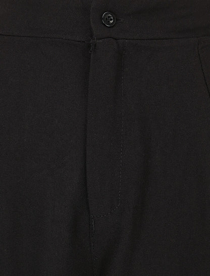 Ensemble top à nouer et pantalon - Noir - 6