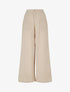 Pantalon fluide effet froissé - Beige - 1