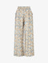 Pantalon élastiqué imprimé wax - Taupe - 1