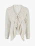 Gilet uni en maille - Écru - 1
