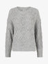 Pull duveteux oversize - Gris - 1