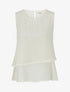 Top droit sans manches en crochet - Écru - 1