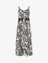 Robe évasée imprimé fantaisie - Noir - 1
