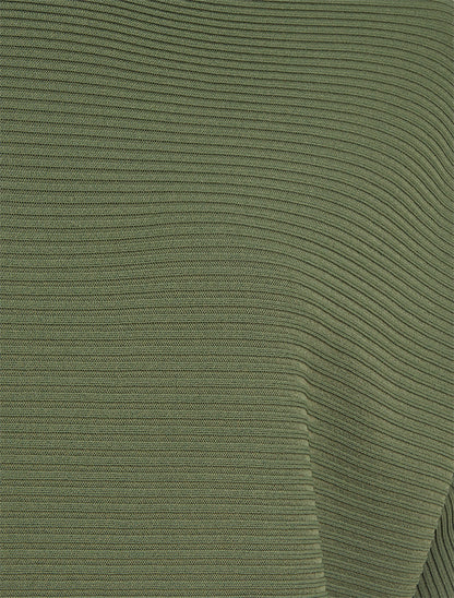 Top uni texturé à manches courtes - Kaki - 3