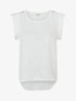 Top droit sans manches en tissu texturé - Blanc - 1