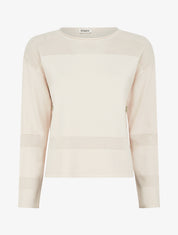 Pull fin à boutons décoratifs - Beige - 1