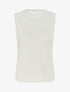 Débardeur en maille ajouré - Blanc - 1