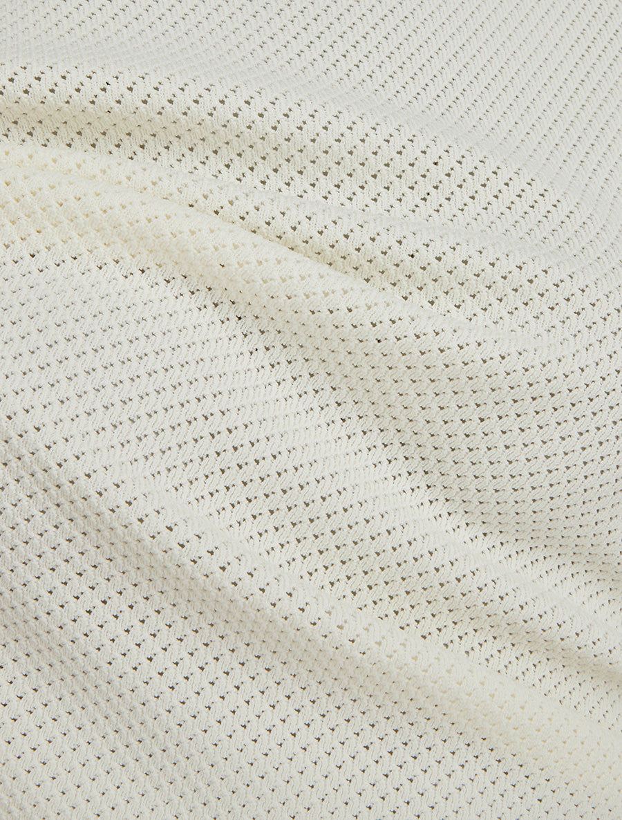 Débardeur en maille ajouré - Blanc - 3