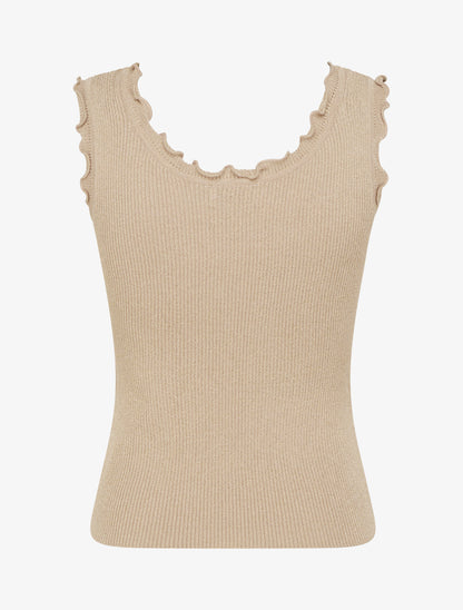 Débardeur côtelé irisé - Beige - 2