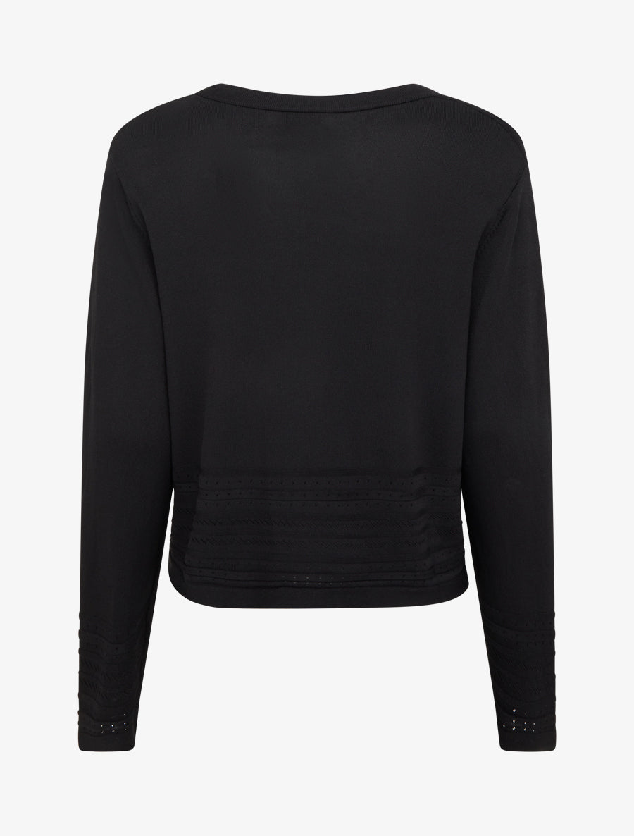 Gilet fin à col V - Noir - 2