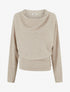 Pull côtelé à col bénitier - Taupe - 1