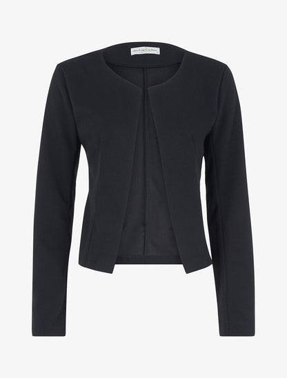 Veste ouverte unie - Noir - 3