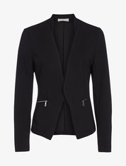 Veste à fausses poches contrastantes - Noir - 1