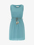 Robe patineuse en voile - Turquoise - 3