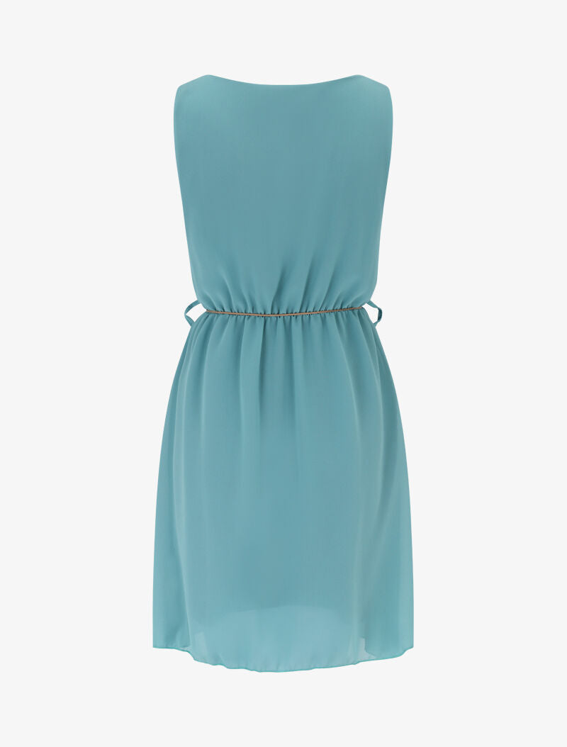 Robe patineuse en voile - Turquoise - 2