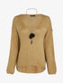 Pull oversize à dos long - Beige - 1