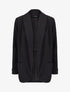 Blazer fluide à col châle - Noir - 1