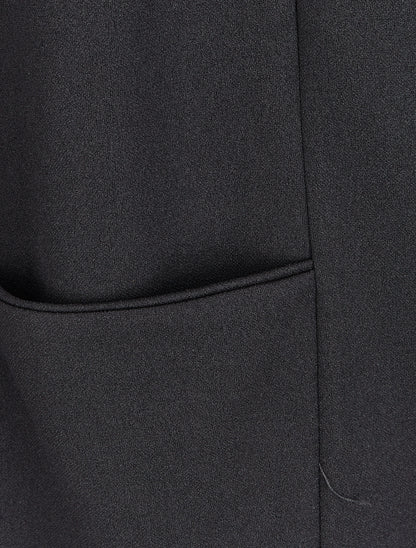 Blazer fluide à col châle - Noir - 3