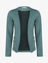 Veste ouverte en suédine à poches zippées en trompe l&