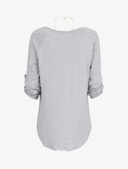 Tunique oversize avec sautoir - Gris clair - 2
