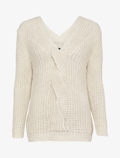 Pull en maille épaisse à détail tressé à l&