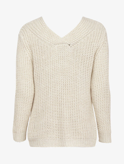 Pull en maille épaisse à détail tressé à l&