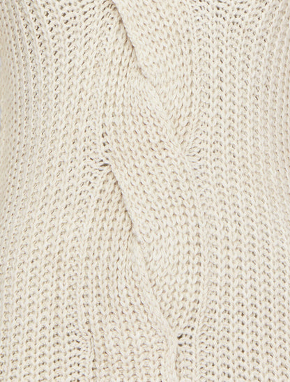 Pull en maille épaisse à détail tressé à l&
