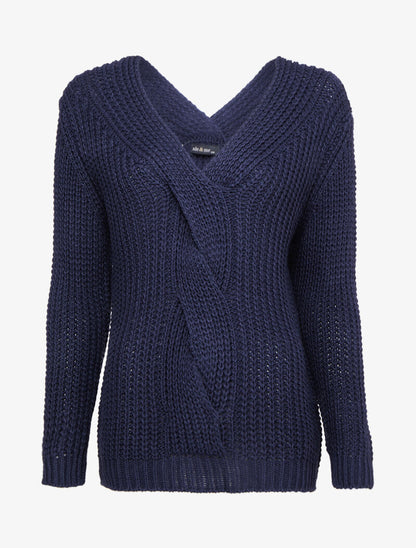 Pull en maille épaisse à détail tressé à l&