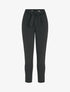 Pantalon coupe carotte à ceinture intégrée - Noir - 3