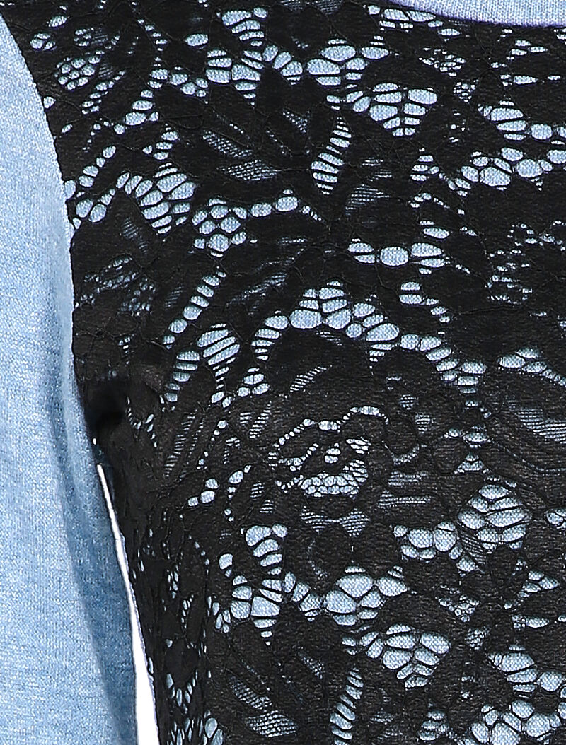 Robe pull à dentelle à l&