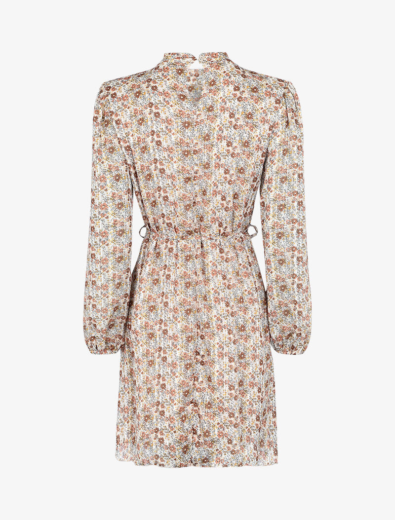 Robe bohéme à imprimé pâquerettes - Beige - 2
