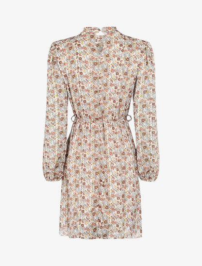 Robe bohéme à imprimé pâquerettes - Beige - 2