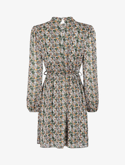 Robe bohéme à imprimé pâquerettes - Vert - 2
