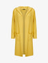 Gilet doux et long à capuche - Jaune - 1