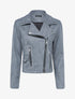 Perfecto en suédine à poches zippées - Gris foncé - 3
