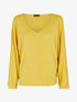 Pull fin chauve-souris à détails irisés - Jaune - 1