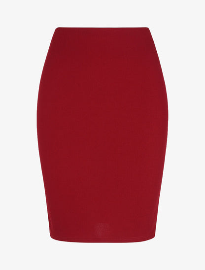 Jupe crayon basique - Bordeaux - 4