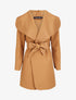 Manteau mi-long à col châle - Camel clair - 1