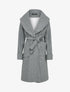 Manteau long oversize à col châle - Gris - 4