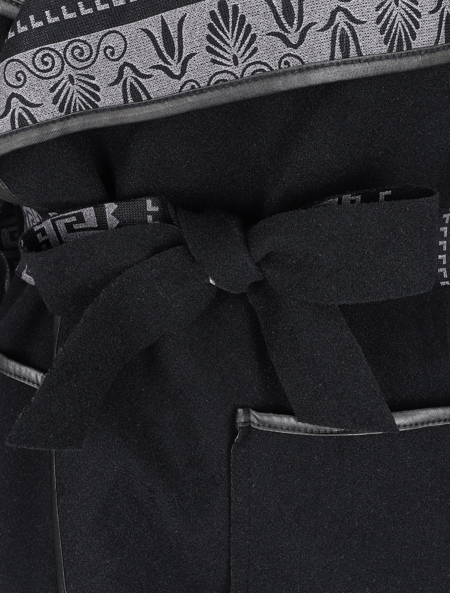 Manteau à col châle imprimé aztèques - Noir - 3