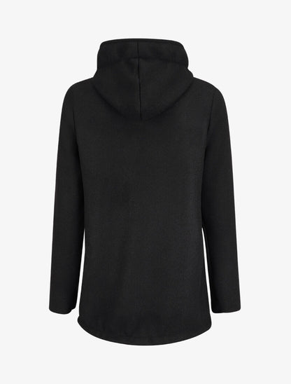 Duffle coat court avec capuche - Noir - 2