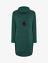 Robe pull à col roulé lâche - Vert sapin - 4