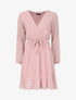 Robe patineuse volantée à motifs irisés - Rose poudré - 4