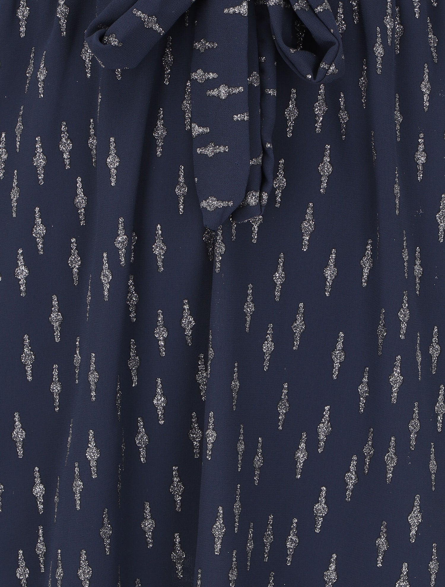 Robe patineuse volantée à motifs irisés - Marine - 3